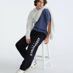 Aeropostale Black Sweatpants with Logo